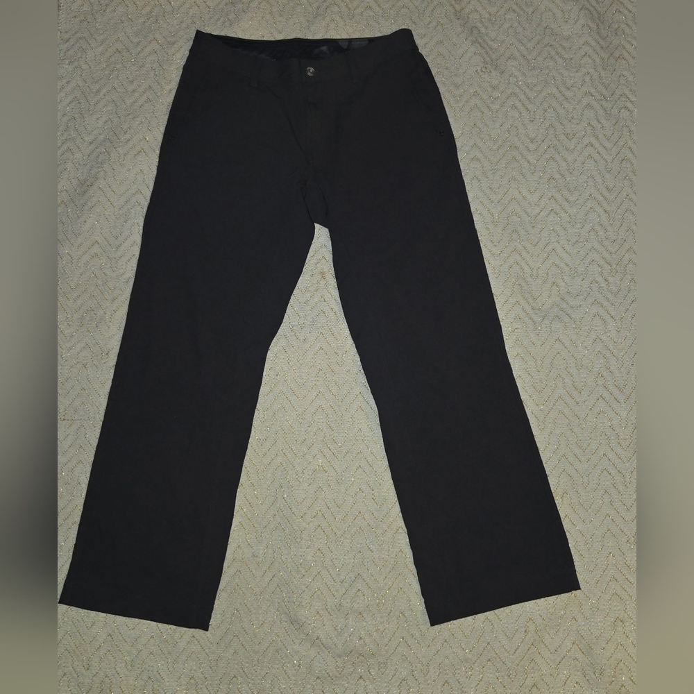 lululemon athletica Men's Black Straight-Leg Chinos
